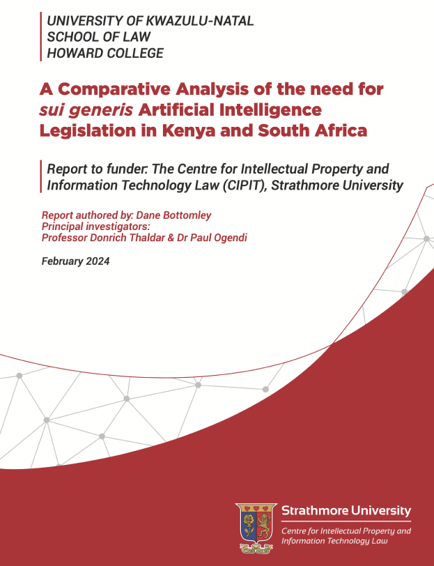 Cover of A Comparative Analysis of the need for sui generis Artificial Intelligence Legislation in Kenya and South Africa